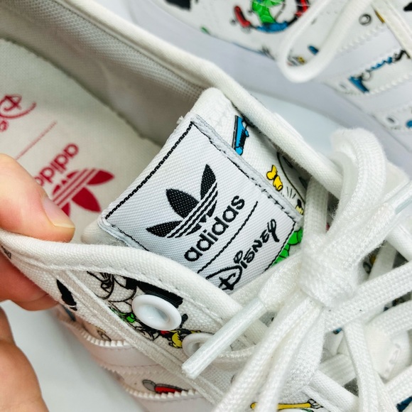 Adidas Originals Nizza x Disney Sport Goofy White Sneakers - Picture 8 of 16